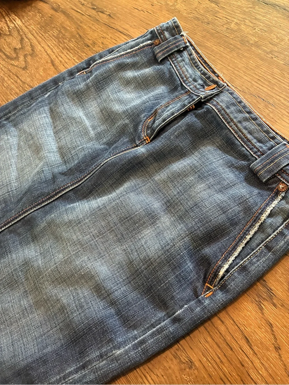 Classic Blue Denim Skirt - Casual Everyday Style